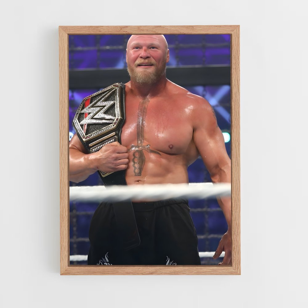 Poster Brock lesnar – affiche MMA (vue 4)
